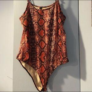 Snakeskin bodysuit